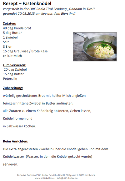 Fastenknödel